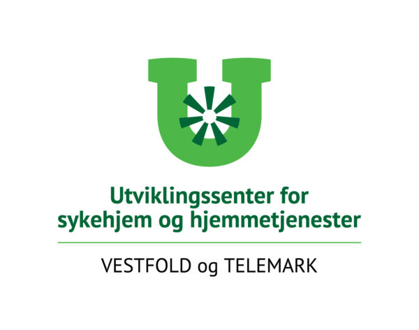 Plakat Utviklingssenter for sykehjem og hjemmetjenester, Vestfold og Telemark.